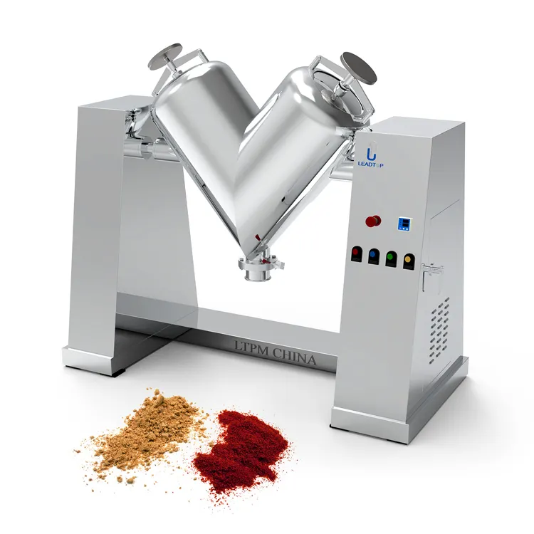 Mezclador mezclador de gránulos de polvo seco serie VH, mezclador de polvo tipo V de laboratorio