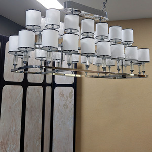 Lámpara de Araña Rectangular Multicapa de Lujo para Sala de Estar, <span class=keywords><strong>Restaurante</strong></span>, Hotel - Product Image 2