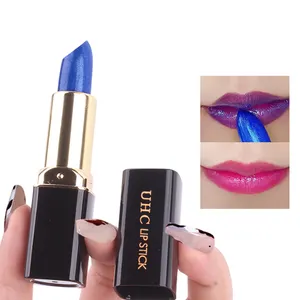 Grosir lipstik ajaib blue rose Balsem Bibir berubah warna lip gloss pelembab vegan organik