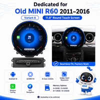 Autoradio Android 15 de 11,8 pouces pour MINI R60 2011-2016 avec CarPlay sans fil et GPS pour la version ancienne, système de navigation multimédia