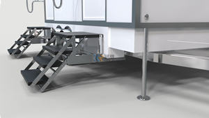 Caravane de camping de style occidental, toilettes portables de luxe, remorque de toilettes mobiles - Product Image 3