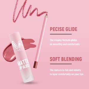 VIOLAHOUSE Lip Gloss Private Label Waterproof Long Lasting Makeup <strong>Matte</strong> Liquid <strong>Lipstick</strong> and Lip Pencil Kit - Product Image 4