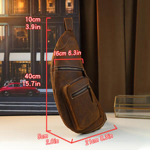 <span class=keywords><strong>Sac</strong></span> de poitrine multifonctionnel en forme de <span class=keywords><strong>banane</strong></span> pour hommes de grande capacité <span class=keywords><strong>Sac</strong></span> à bandoulière rétro et à la mode - Product Image 4