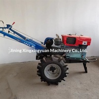 Motoculteur manuel Xingyuan 8 CV à transmission par engrenages 2 roues motrices, rotoculteur polyvalent, machine agricole haute sécurité