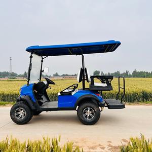 Voiture de golf électrique 4 places 2025, chariots homologués pour la route avec moteur 3kw et direction à gauche, vente bon marché du Nouvel An - Product Image 3