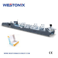 Machine à plier et à coller automatique à grande vitesse WESTONIX Auto 11000 mm 4 6 Coins à fond fermé