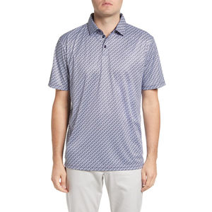 Ropa de golf que absorbe la humedad para hombre OEM, todos los polos de punto de piqué de poliéster 100% sublimación, logotipo personalizado - Product Image 6