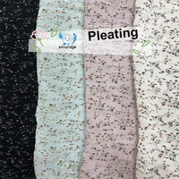100% Polyester mousseline de soie tissu tailleur personnel bleu 3D grande fleur impression numérique pour mariage dames hauts sacs utilisation à la mode