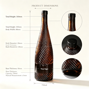 Botellas de Vino Tinto UV Electroplateadas de 750ml Baratas, <span class=keywords><strong>Botella</strong></span> de Champán de Lujo Vacía, <span class=keywords><strong>Botella</strong></span> de Vino Borgoña Transparente Resistente con Tapas Selladas - Product Image 6