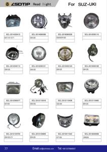 סיטונאי F09010011 פנס קדמי לאופנוע פנס פלסטיק מארז זכוכית קריסטל עבור DT125 150 FT125 150 RX150 עובד 125 - Product Image 4