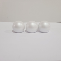 Capuchon de parfum sphérique de luxe en plastique, 1 pièce, 15mm, couvercle de parfum avec perles sphériques, couleur blanc, argent, or et noir, galvanoplastie