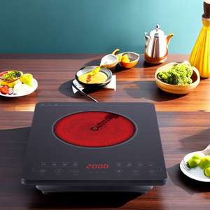Cocina infrarroja de un solo quemador portátil de 2000W 2200W para barbacoa doméstica con <span class=keywords><strong>enchufe</strong></span> - Product Image 2