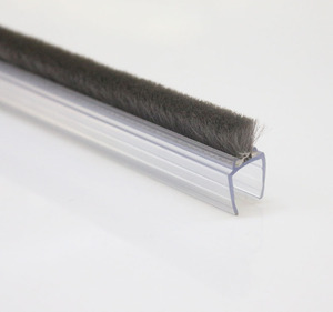 <span class=keywords><strong>Joint</strong></span> <span class=keywords><strong>de</strong></span> porte coulissante pour porte en verre <span class=keywords><strong>de</strong></span> <span class=keywords><strong>salle</strong></span> <span class=keywords><strong>de</strong></span> <span class=keywords><strong>bain</strong></span>, bande en PVC noire et transparente, étanche - Product Image 6