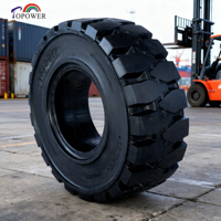 Ban Forklift TP301 23*9-10, Karet Padat Industri Tugas Berat, Kontak Lebar dengan Tanah, Traksi Kuat, Hambatan Gulir Rendah