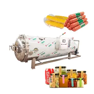 Sterilizer Stainless Steel for Food Sterilization Horizontal Milk Bottle Sterilizing Machine in Food Processing