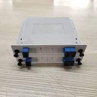 Répartiteur optique PLC à cassette FTTH 1x4 LGX à branchement rapide, connecteurs SC/APC/SC/UPC, perte d'insertion 10,6 dB, 1260-1650 nm, boîtier ABS