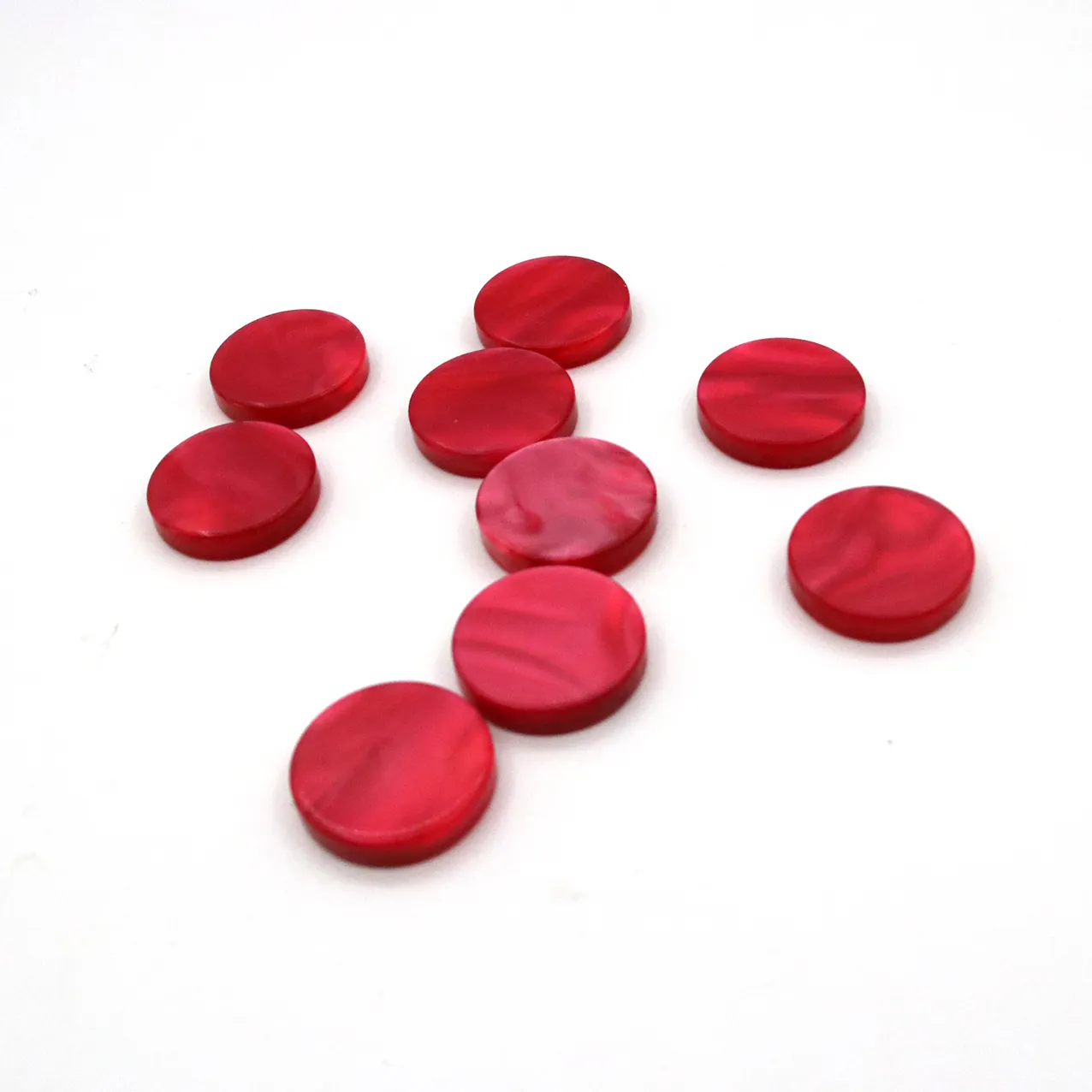 Barang Dalam Stok Chip Resin Merah Backgammon Catur dan Catur