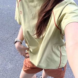 เสื้อยืดแขนสั้นผ้าไหมน้ำแข็งแห้งเร็วสำหรับผู้หญิง เสื้อกีฬาระบายอากาศสำหรับฤดูร้อน เหมาะสำหรับวิ่ง เดินป่า ปั่นจักรยาน และออกกำลังกาย - Product Image 5