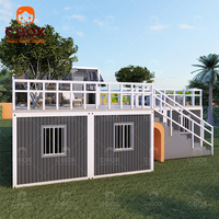 Maison préfabriquée en conteneur Cbox, bureau simple, villa, véranda, matériau en acier, salon, projet de bureau, maison préfabriquée en conteneur