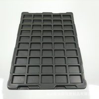 Plateau antistatique ESD JIABAO, plateau conducteur en plastique thermoformé sous vide pour composants électroniques IC PCB