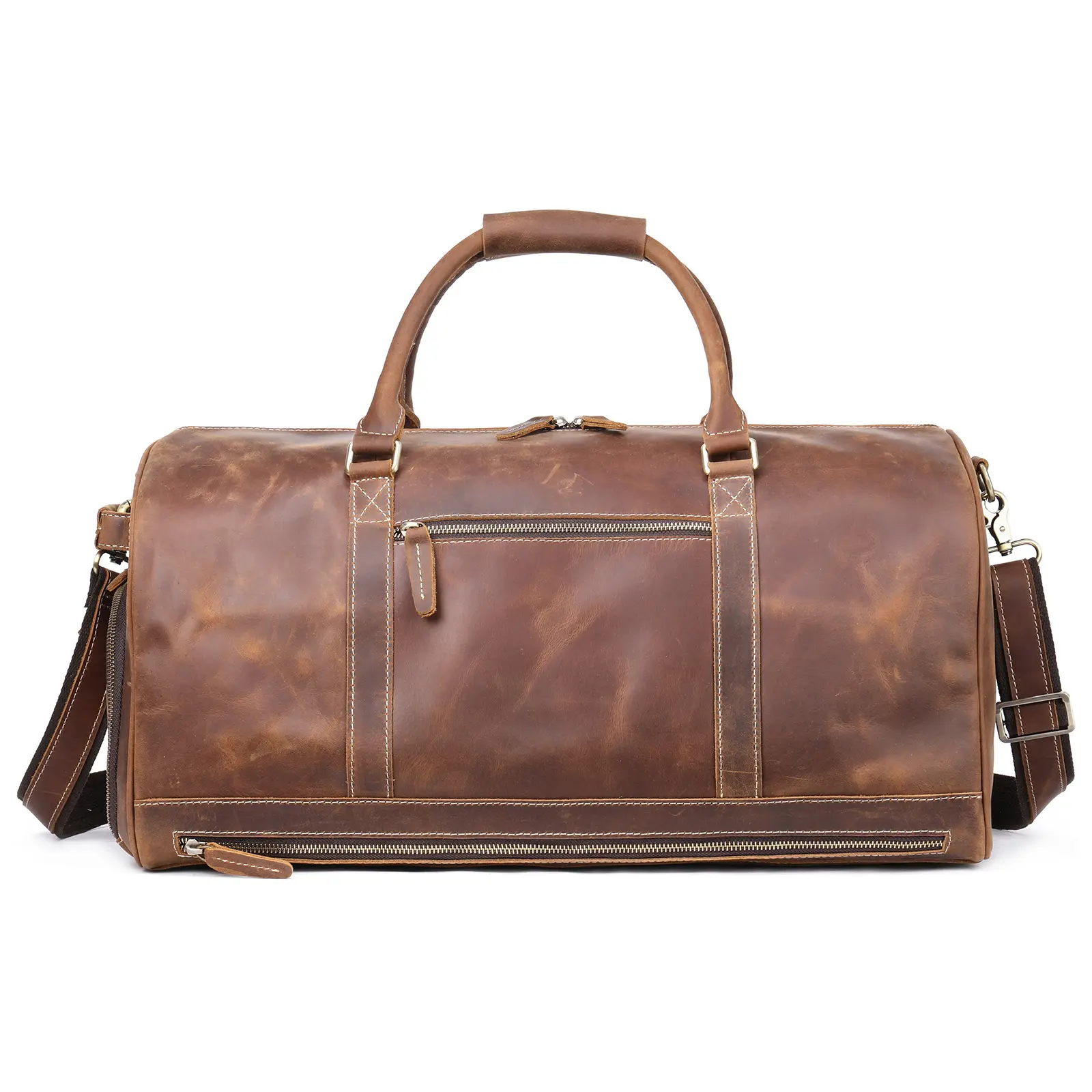 Hot Selling Leather Travel Bag Vintage Men's Shoulder Portable Messenger Bag