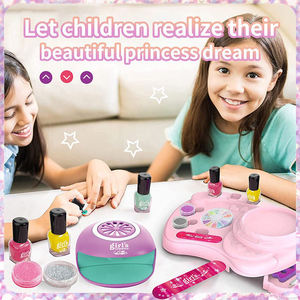 Kit de jeu DIY pour enfants : Ensemble de maquillage et de nail art, Studio de manucure pour jeu d'imitation et maison de beauté - Vernis à ongles pour enfants d'âge préscolaire - Product Image 6