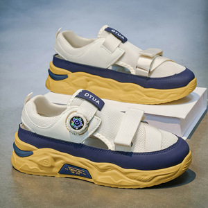 2026 Summer Men's Sandals High Appearance Breathable <b>Clogs</b> Trendy Outdoor Sports Beach Shoes with Rotating Button - Product Image 4