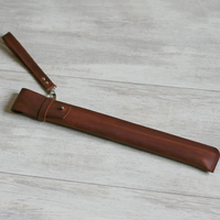 Klassische PU-Leder Trommelstocktasche Tragbare Drumstick-Tasche mit Griff Perkussionsinstrument-Zubehör