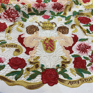 Nouveau tissu brodé soluble dans <span class=keywords><strong>l</strong></span>'eau, ajouré, multicolore, pour robes <span class=keywords><strong>de</strong></span> femmes, cheongsams et robes é<span class=keywords><strong>l</strong></span>égantes - Product Image 1