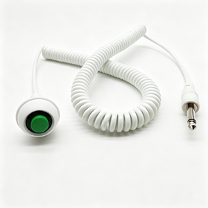 Industriële apparatuur Enkelknops veeropgelaste 6,35 mm audiostekker Handbedieningsschakelaar Kabelboom met momentane bediening - Product Image 1