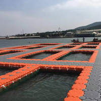 Bloques de Pontón Flotantes Encajables MY FLOAT CUBE, Pistón Versátil de Plástico HDPE, Impermeables, Ecológicos, Naranja, Gris, Azul