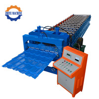 Machine de formage de rouleaux de tuiles en acier galvanisé sur mesure, ligne de production automatique de tuiles émaillées