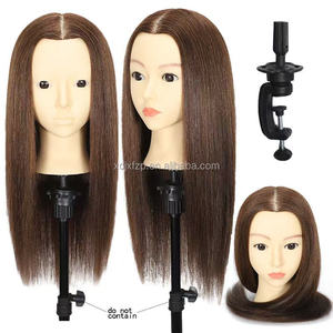 Nouveau mannequin d'académie <span class=keywords><strong>pour</strong></span> la pratique de la coiffure, complet avec perruque et <span class=keywords><strong>maquillage</strong></span> du visage en plastique, destiné à la formation en coiffure - Product Image 1