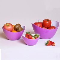 Cadeau Cuisine Grand support en plastique pour fruits et légumes pp Basket Stand for Dining Table Wholesale Boat Shape Biggest Size Bowl