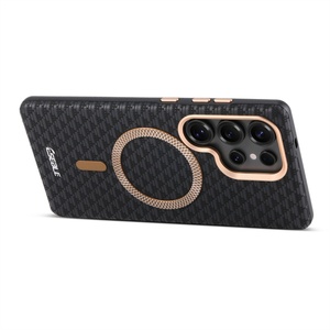 Triangle Pattern Mountain Magnetic Matte Phone <b>Case</b> for Samsung S25 Ultra Business High-end Feel for S24 Plus S23 - Product Image 2