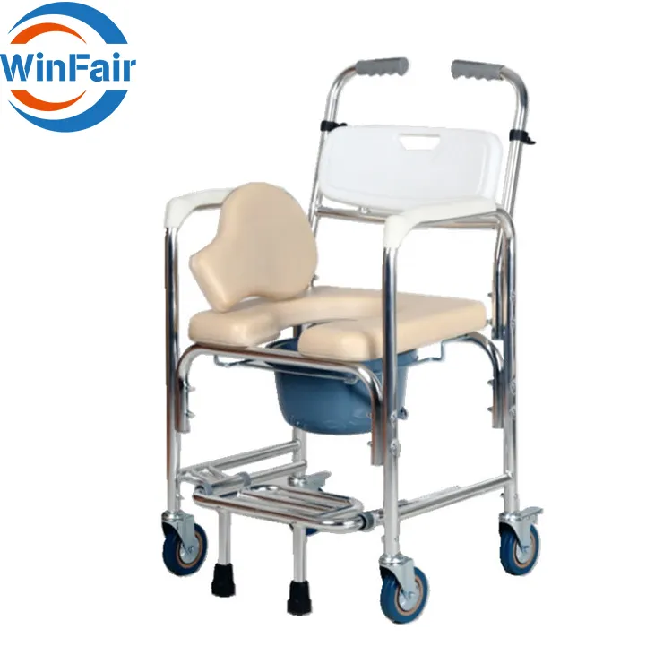 WinFair Moderno Idoso Dobrável Banco Médico Do Chuveiro Assento De Banho Dobrável Para O Idoso Cadeira Móvel Senior Do Chuveiro