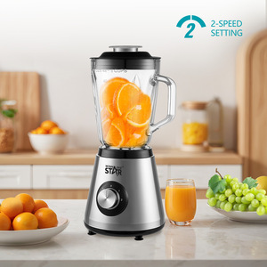 Winningstar propose un mixeur/broyeur domestique exclusif transfrontalier avec micro-interrupteur et gobelet en verre, un extracteur de jus 2-en-1. - Product Image 2