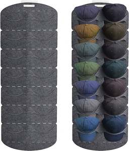 ถุงเก็บหมวกเบสบอลแบบแขวนหลังประตู Amaz New Felt 7 ช่อง 14 ช่อง สำหรับจัดระเบียบหมวกแก๊ปและหมวกอื่นๆ - Product Image 2