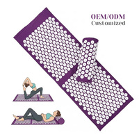 Tapis et oreiller d'acupression intérieur en éponge de qualité supérieure OEM avec fixation à pointes thermosoudées sans colle