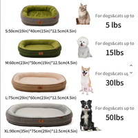Lit pour chien de luxe LUMIN, housse lavable, nouveau design, canapé-lit en fausse fourrure, motif uni, fonction chauffante, rembourrage en coton, lavage mécanique