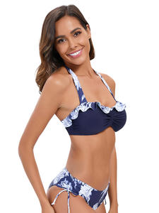 ชุดว่ายน้ำออกกำลังกายแบบชิ้นเดียวพิมพ์ลายเซ็กซี่สีพื้นหลังระบายอากาศ - Product Image 5