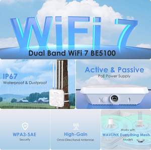 Nuevo en 2026: Punto de Acceso Exterior WL-WN573HBE2 de Doble Banda y Alta Velocidad 2.5G WAN/LAN BE5100 con Antena Wavlink WiFi 7 Mesh - Product Image 3