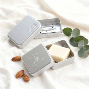Porte-savon en aluminium de qualité supérieure avec plateau d'égouttage amovible - Organisateur de salle de bain durable - Product Image 1