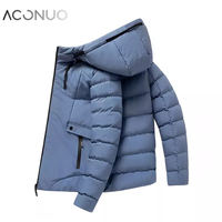 Manteau d'hiver Offre Spéciale pour hommes doudoune à capuche avec fermeture à glissière imperméable et grande taille veste tricotée