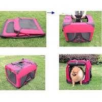 Modèle solide Mini Pet Carriers Pliant Cage pour chien Caisse avec bouton pression Type de fermeture