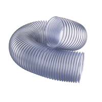 Tuyau d'aération flexible en PU/TPU, conduit rétractable à ressort, tuyau d'échappement à sertir