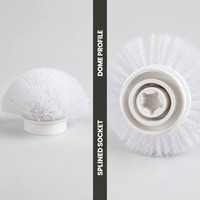 Tête de brosse de balayeuse sur mesure, moyeu en nylon PA PP PPT, filament ondulé, brosse rotative à douille cannelée de 20-100 mm