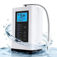 Ioniseur d'eau alcaline mural à 7 plaques, pH 3.5-10.5, ORP -500mV, machine d'électrolyse d'eau riche en hydrogène pour la maison et l'hôtellerie