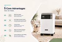 Concentrateur d'oxygène vétérinaire DYNMED 10L pour anesthésie animale, machine d'oxygénothérapie, générateur d'oxygène portable à débit continu