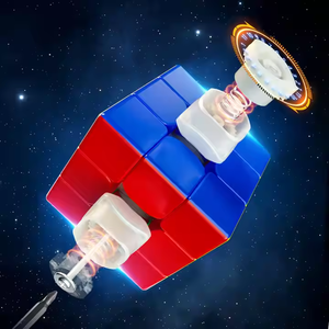 Qiyi Warrior <span class=keywords><strong>M</strong></span> Pro mainan kubus Puzzle, kubus magnetik profesional Super halus 3x3 - Product Image 4